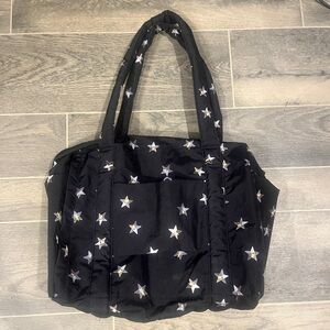 Black baggy duffel bag brand new star pattern